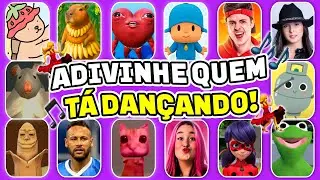 ADIVINHE QUEM TÁ DANÇANDO!💃🎵 Pocoyo, Ay Mi Gatito Miau Miau, Não Choraxx, Enaldinho, Emilly, Ó U Gás