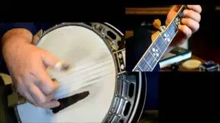 G to C Banjo Lick с Ричи Дотсоном на разделенном экране