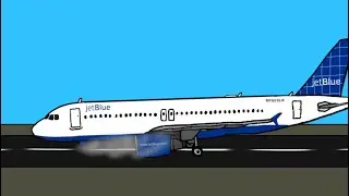젯블루 292편 애니메이션 ㅣ Jet Blue  Flight 292 Animation