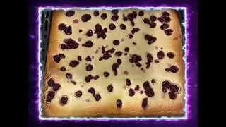 RAHMKUCHEN VOM BLECH MIT SAUERKIRSCHEN