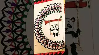 Panda series | panda mandala | cute panda artwork