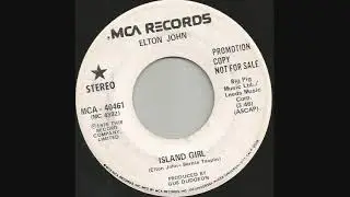 1975 Island Girl - Elton John (stereo radio station 45)
