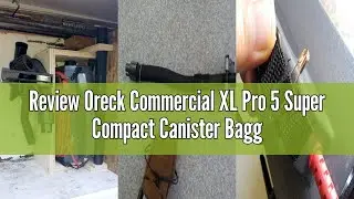 Review Oreck Commercial BB900DGR XL Pro 5 Super Compact Canister Vacuum, 30-Feet Power Cord