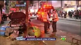 Acidente grave em &aacute;rea nobre de S&atilde;o Paulo