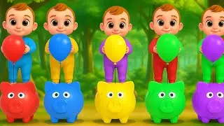 Learn colors with Balloons and Surprise Eggs | Meow-meow Kitty fun games for kids