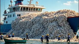 Terrifying Deep Sea Fish Hunt &ndash; Japanese Fishermen Catch 100 Tons of Lean Fish and Herring Daily