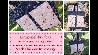 Le tutoriel du sac cabas avec ses 2 poches zipp&eacute;es