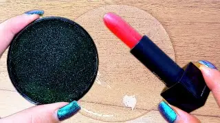 mixing LIPSTICK with slime|relaxing asmr videos #asmr #slime #makeup
