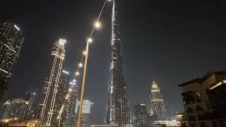 Burj Khalifa View and Downtown Dubai Walking Tour-(4k Ultra HD 60fps)