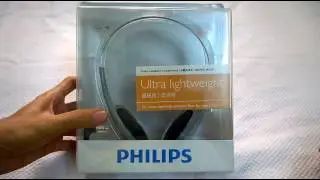Phillips sbc-hl140 headphones Unboxing and Hands-on