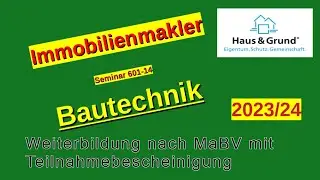 Immobilienmakler - Bautechnik 2023/24 (O601-14) mit Sonderteil ChatGPT