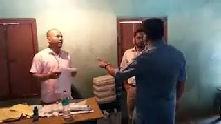 Ripun Borah at Gohpur polling station