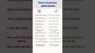 Most Common Mistakes in English Sentences You Need to Avoid | Grammar Mistakes