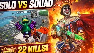 ScarFall Solo vs Squad 🔥 22 Kills | RAAKSHAS Gameplay 😈 