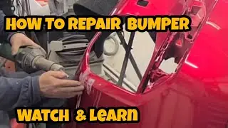HOw I repair Car bumper scratches, Crack. Watch & learn tutorial tips. #car #auto #automobile 