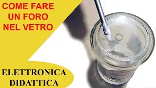 Просверлите стекло. Проткните стеклянную бутылку наконечником из карбида вольфрама.