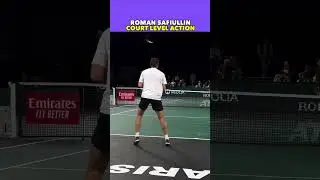 ROMAN SAFIULLIN COURT LEVEL ACTION #tennis #shorts