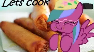 Cooking Lumpia with Blue Mist