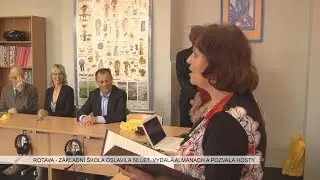 Rotava: Základní škola oslavila 50 let, vydala Almanach a pozvala hosty (TV Západ)