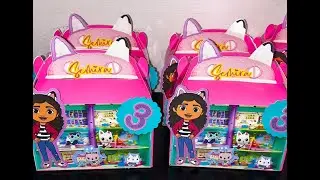 #diy Gabby Dollhouse Gable Boxes | Custom Party Store #partyfavor #customparty #gabbysdollhouse