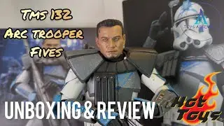 Ep72 First Look🔥Hot Toys TMS132 Star Wars The Clone Wars Arc Trooper Fives Unboxing & Review