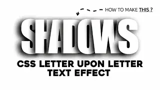 CSS Letter Upon Letter Text Effect | HTML & CSS Only. #html #css #texteffect #ui #coding #fyp #like 