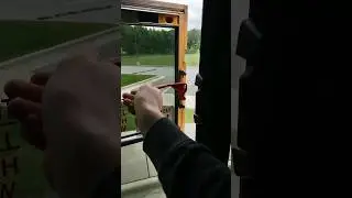 Emergency Exit Window demonstration on 2020 IC CE School bus | #icbus #schoolbus #safety #emergency