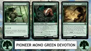 MTG Pioneer Mono Green Devotion &mdash; О, так вот, крото-барсук сломался