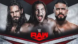 Raw : Bo Dallas vs Seth Rollins vs Andrade - Intercontinental Championship