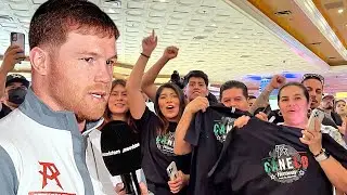 CANELO MAKES LAS VEGAS FANS ERRUPT AS HE MAKES HIS GRAND ARRIVAL FOR DMITRY BIVOL FIGHT