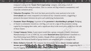 🧐🔎Century Extrusions Limited  -Target Analysis📚