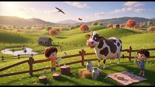 Coco Cow Says Good Morning | Fun Farm Animal Song for Kids | Nursery Rhymes & Children&rsquo;s Songs ☀️🐮
