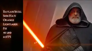 Baylan Skoll/Shin Hati Scene Pack | Orange Lightsaber Color Fix | 4K 60FPS