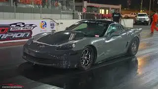 2000rwhp TT C6 Z06 @ KMT Roll Race #corvette #turbo #kuwait