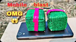 #diwali mobile blast experiment || by crazy rj || diwali special experiment video