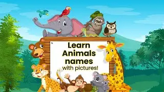 Learn Animal Names 🐰 | Fun and Easy Learning for Kids