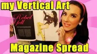 my Vertical Art & Fitness Magazine Spread!