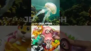 Learn Shark, Jellyfish & Octopus 🦈🌊🐙 #Shorts #Animals