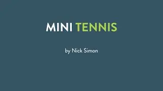 [TennisPAL Pro Tip] Mini Tennis by Nick Simon