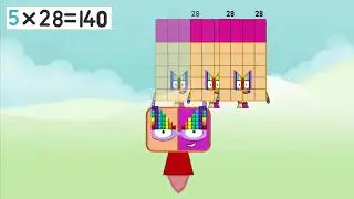 Numberblocks 28 times table