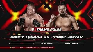 Brock Lesnar vs. Daniel Bryan in WWE 2K14