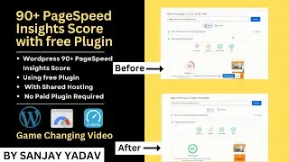 Speed Up Your WordPress Website with Free Plugins for a 90+ PageSpeed Insights Score - Sanjay Yadav