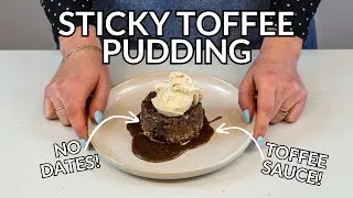 EASY Sticky Toffee Pudding (Recipe Without Dates!)