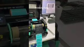 4inch 110mm thermal transfer label printer