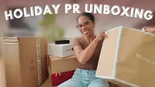 Распаковываю ВСЕ мои праздничные PR-подарки 🎄 Предметы роскоши, уход за кожей, косметика и многое...