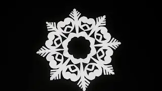 How to Make a Snowflake out of Paper | Christmas Cutting Art (1645)