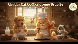 Chubby Cat COOKS Cr&egrave;me Br&ucirc;l&eacute;e &ndash; FROM FARM TO TABLE
