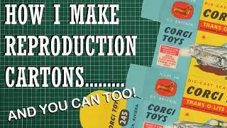 How to Make Your OWN Vintage Die Cast Cartons! Corgi - Dinky - Anything!