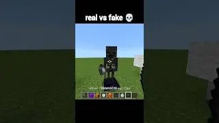 Minecraft Real VS Fake Moment