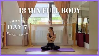 18 MIN Full Body Pilates &ndash; Hourglass Sculpt & Total Tone // Day 7 of 7-Day Summer Pilates Challenge